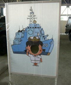 顔はめ海上自衛隊