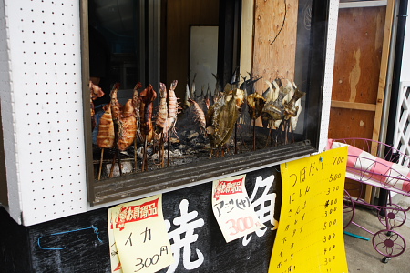 串焼きがずらり