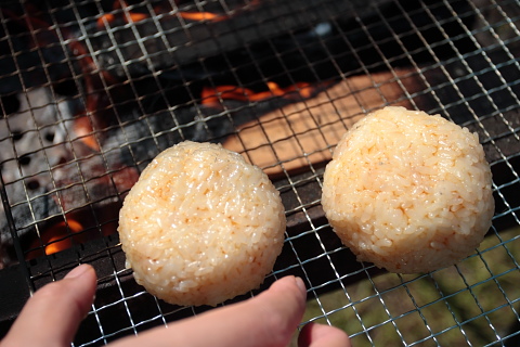 芋煮会 焼きおにぎり