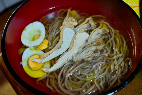 河北町の肉そば　自作