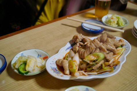 龍園のモツ焼き　正式名称はわかりません。