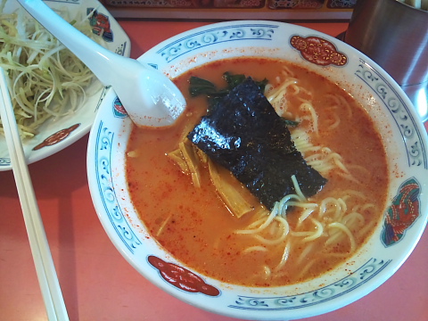 ラーメンショップ加瀬店　辛口南蛮ラーメン