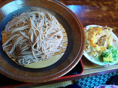 丸五そば屋山大前　もり天　並