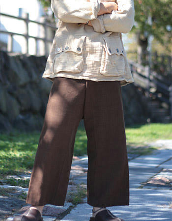 手縫いタイパンツ