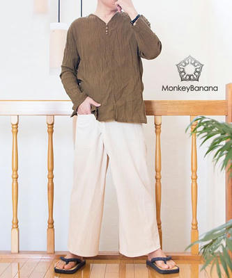 生成りタイパンツ