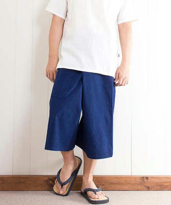 インディゴ タイパンツ（ショート）