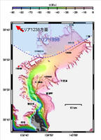 旧東京湾海底地形図