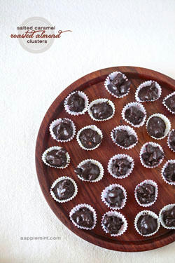 Salted Caramel & Roasted Almond Clusters