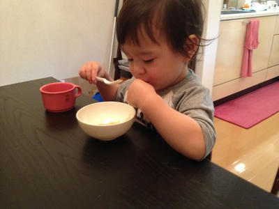 ミニダボ、自分用器で食す！