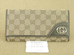 GUCCI・グッチベージュGGXブラウン長財布181595