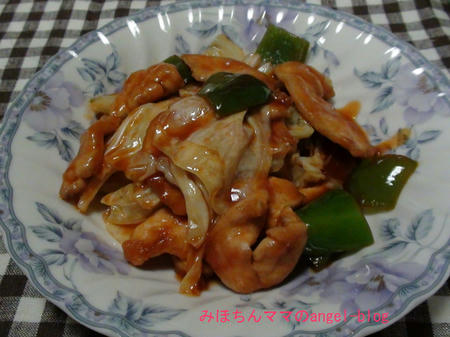 鶏の酢豚風炒め