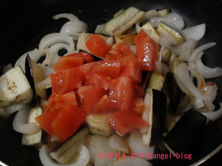 茄子とトマトのスパゲティー