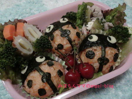 キャラ弁・てんとう虫のお弁当