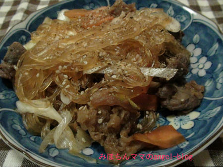 牛すじチャプチェ