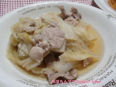 白菜と豚肉のたきもの