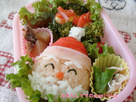 サンタクロースのキャラ弁