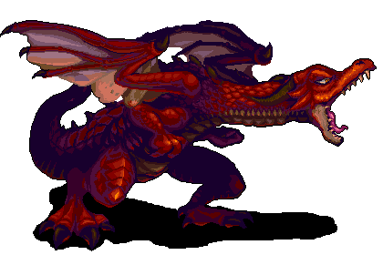 ドット絵習作 ドラゴン 竜鱗亭