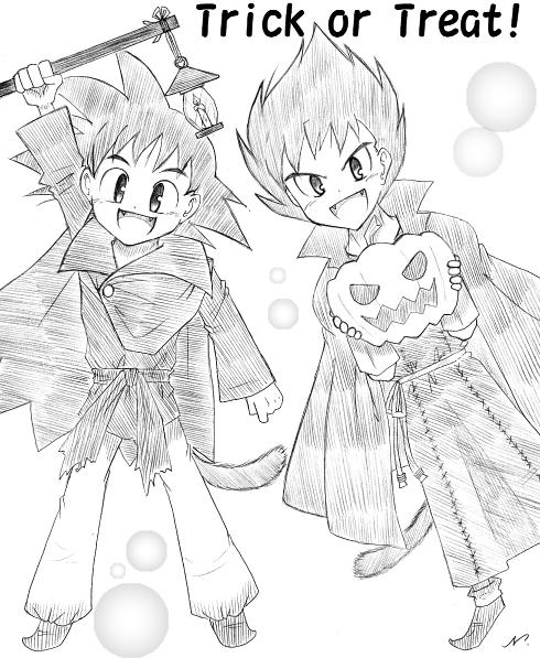 お菓子くれないとイタズラするぞっ！