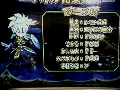 祝・戦士Lv99！