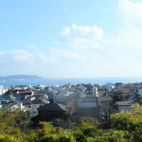 長谷寺からの海