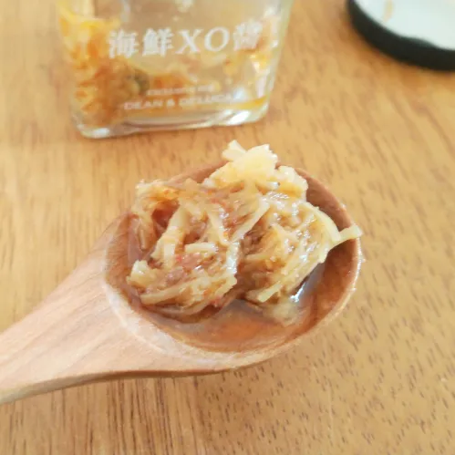 DEAN & DELUCAの海鮮XO醤　具材感