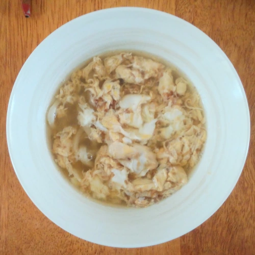 ウーロン卵とじうどん完成