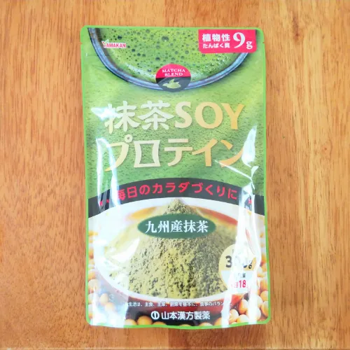 山本漢方の抹茶SOYプロテイン　パッケージ