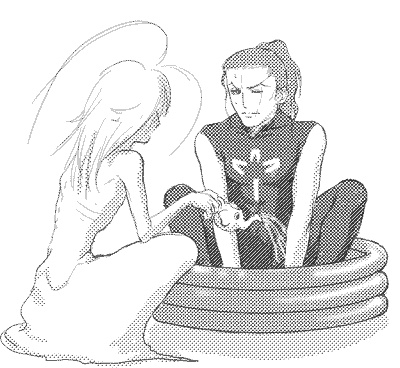 シャングリラで水浴び