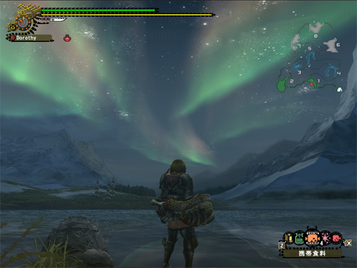 オーロラがきれいですよ