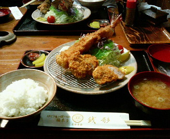 エビヒレ定食￥2,100♪