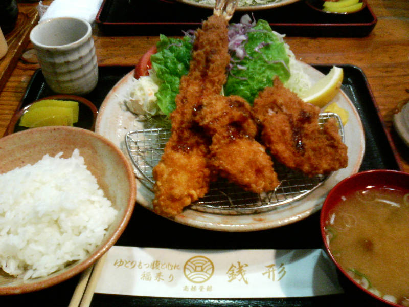 大エビヒレカツ定食～