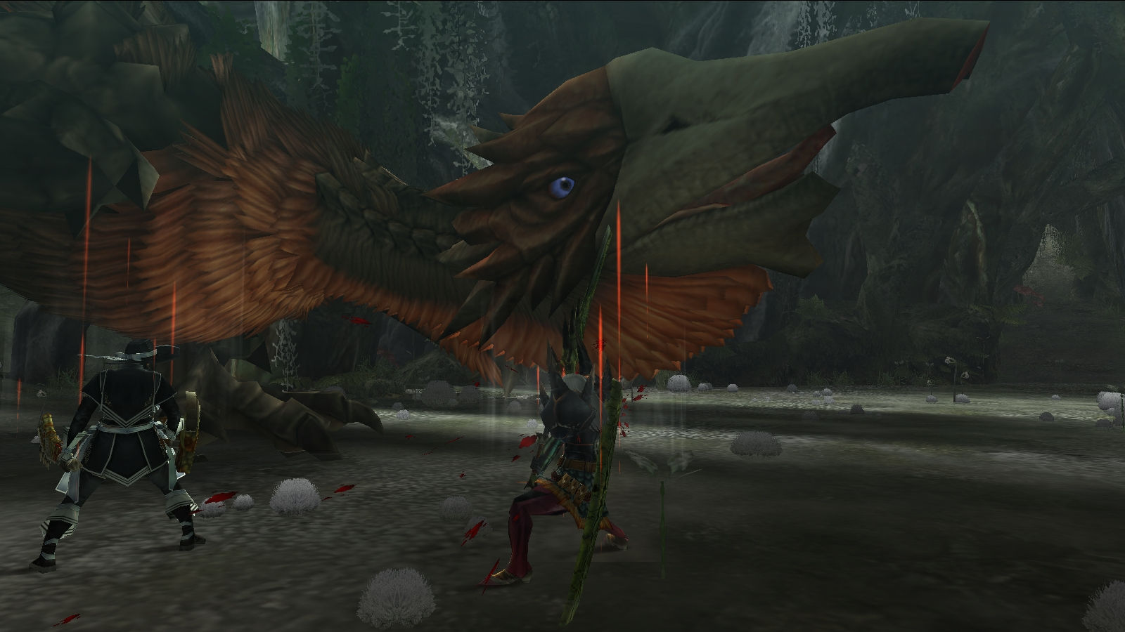 太刀でも届かないクチバシ