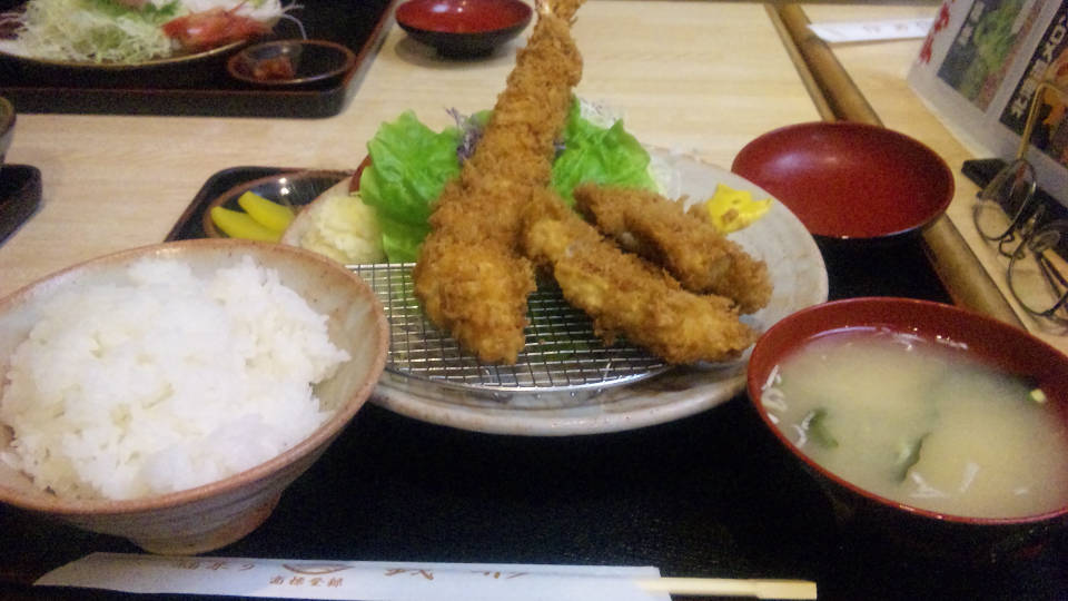大エビヒレカツ定食