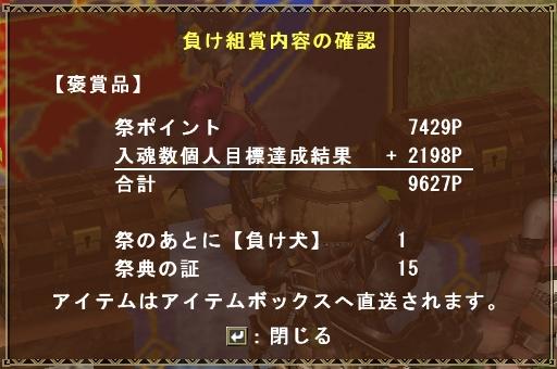 30回狩人際の褒賞