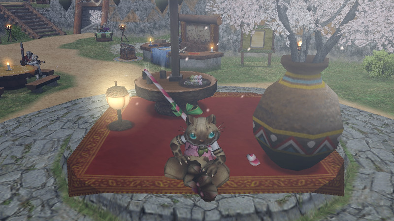 メゼポ広場の花見