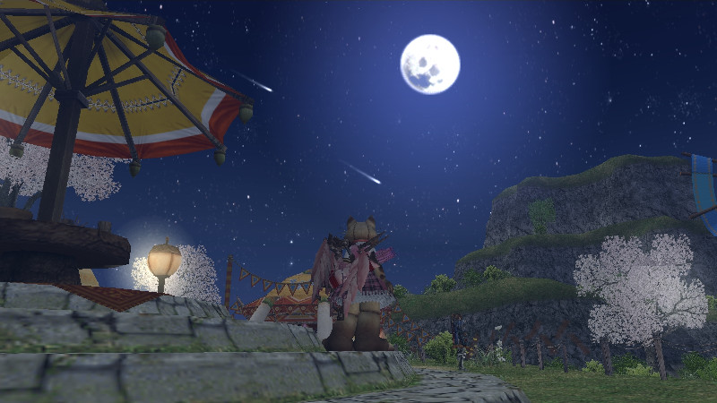 メゼポルタ広場の月