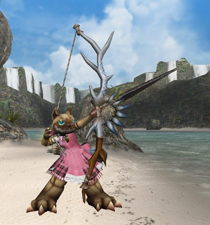 藍色の弓正面？