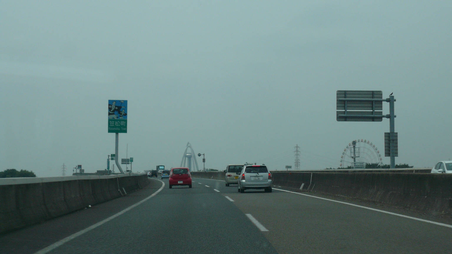 観覧車と展望台？