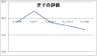 芝での評価