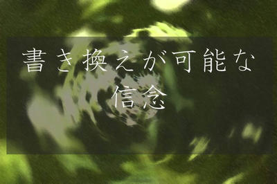 書き換えが可能な信念