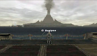 火山がみえる船.jpg