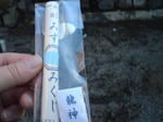 竜神様の水みくじ