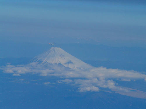 富士山上空
