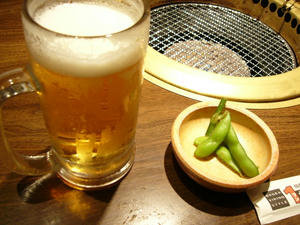ビールと枝豆