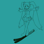 初音ミクとネギ