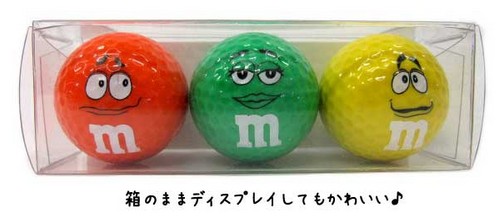 M Msのゴルフボールが目だってかわいい キャラクター付きのゴルフボールを購入したいなら