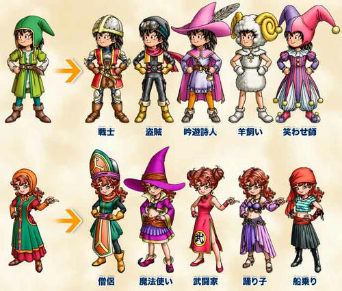 3ds ドラクエ7 転職イメージ 海賊 魔法戦士のビジュアルも公開 都々逸