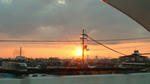 近畿道　夕日