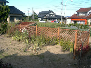 10/6　庭づくり～花壇～施行前