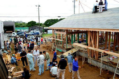 二本松の家　棟上げ